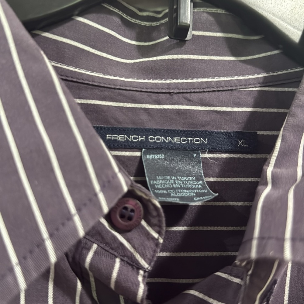 French connection button down striped top - Picture 5 of 5